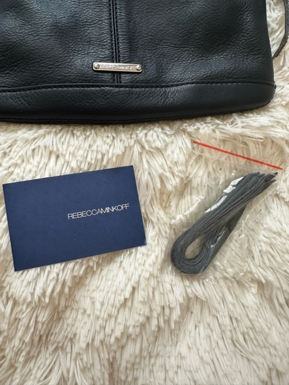 REBECCA MINKOFF Sapphire Blue Leather Crossbody Shoulder Bag Dust